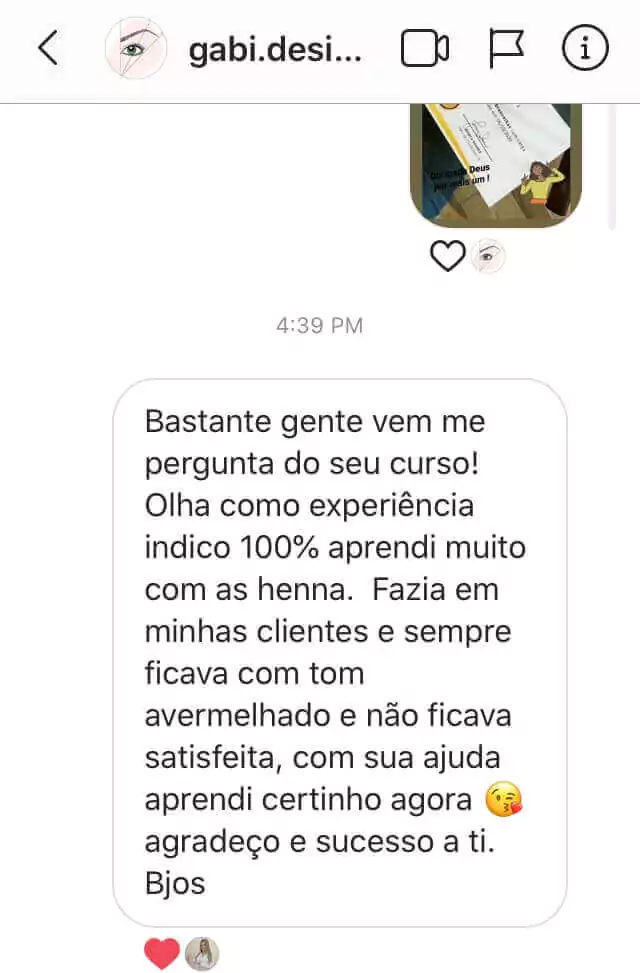 Jéssica Soares - Curso Sobrancelhas Perfeitas - depoimento