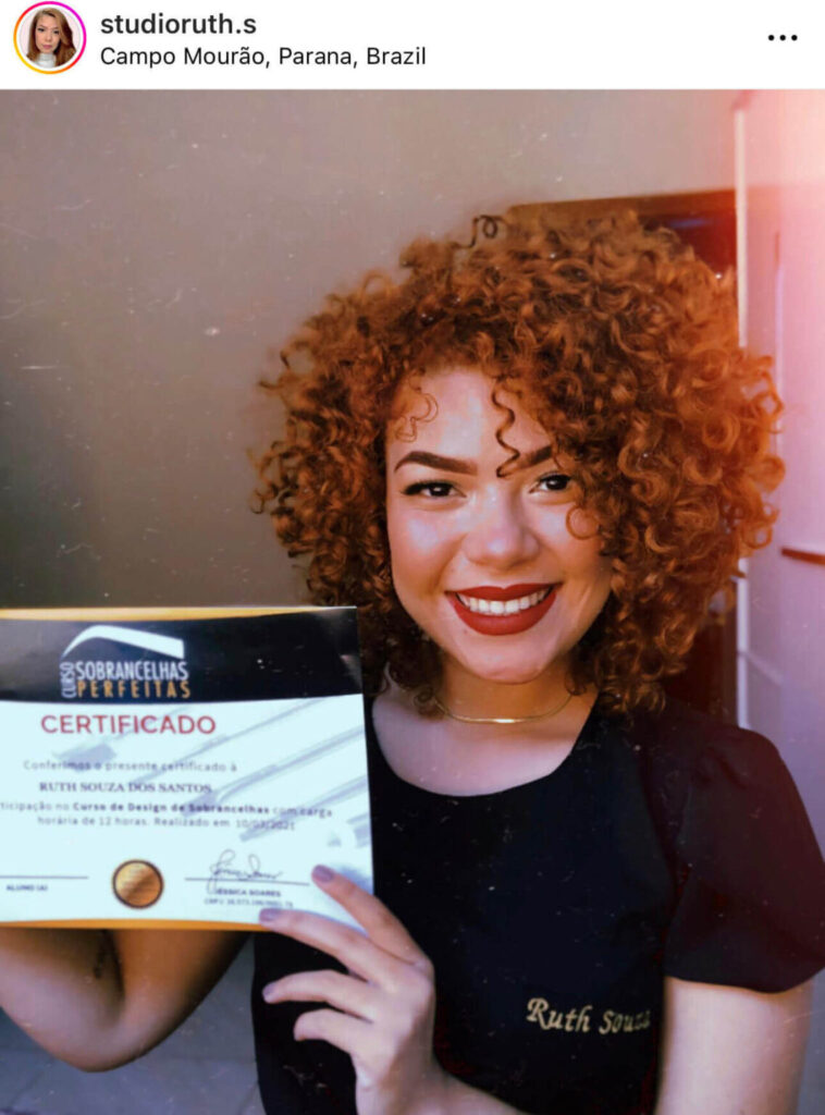 Jéssica Soares - Curso Sobrancelhas Perfeitas - aluna 4