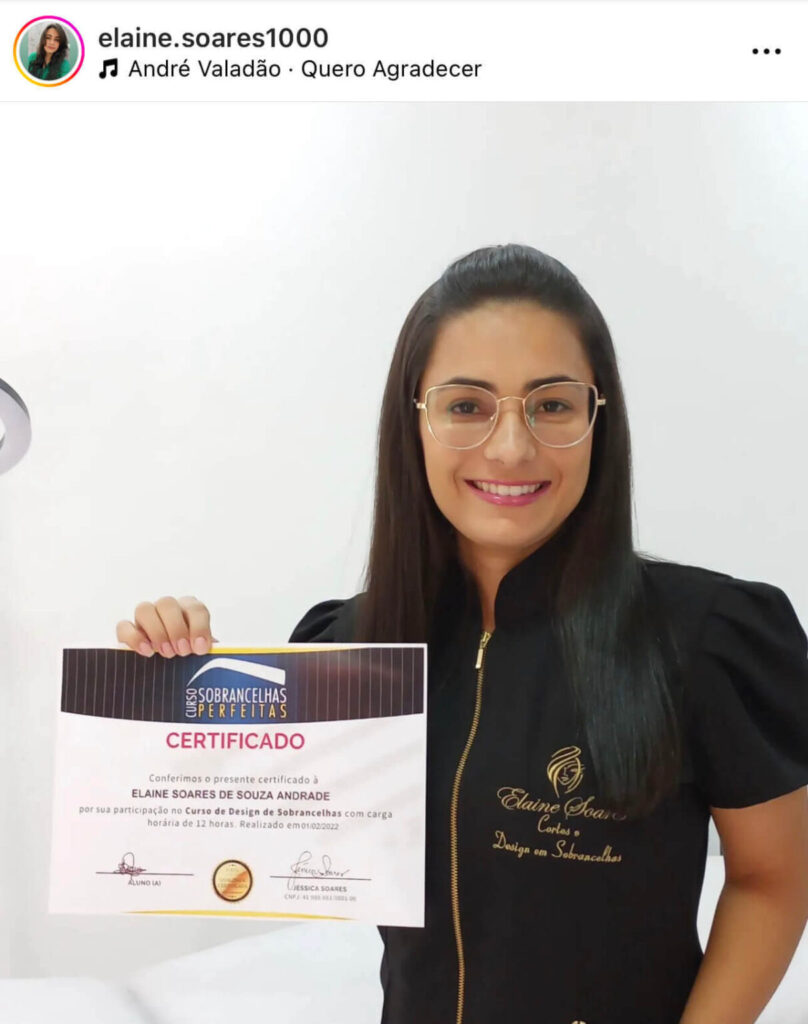 Jéssica Soares - Curso Sobrancelhas Perfeitas - aluna 2