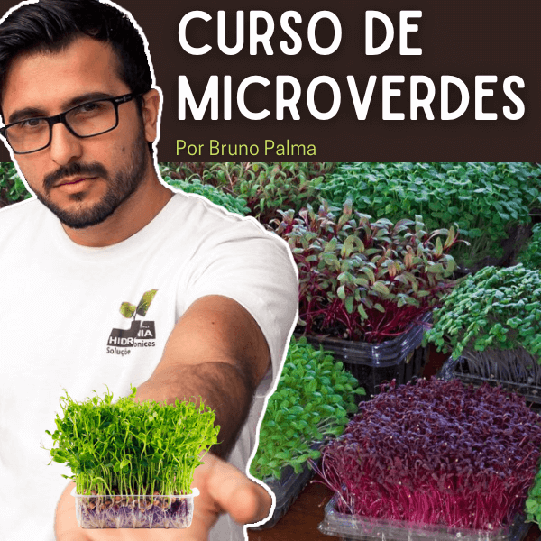Curso de Microverdes com Bruno Palma - Do Zero ao Avançado - Curso de Microverdes do Zero ao Avançado