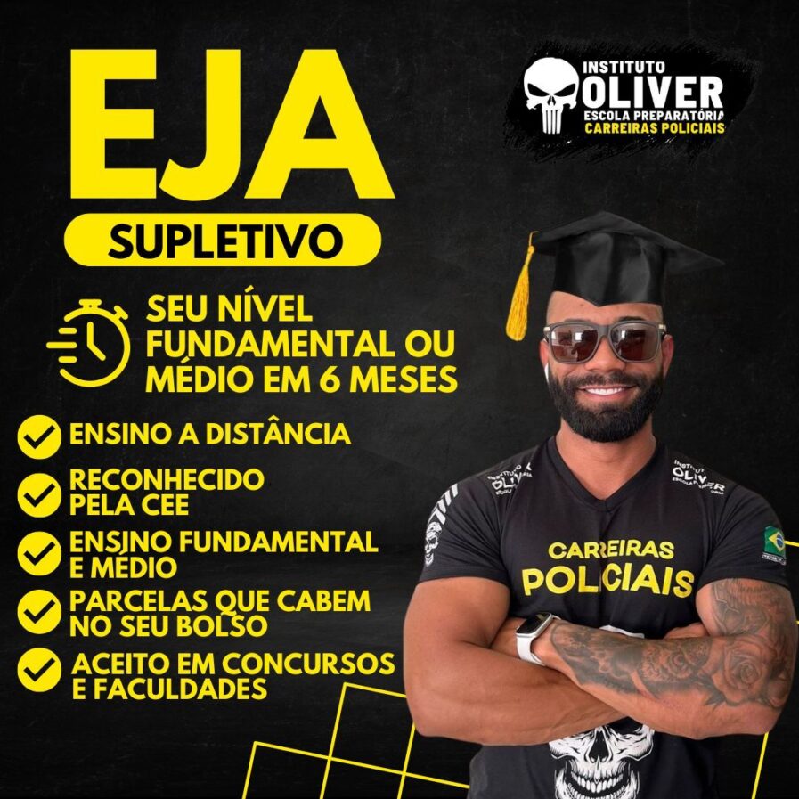 Instituto Óliver: Curso EJA Supletivo - Educação de Jovens Adultos EAD - Ensino Fundamental e ou Médio em 6 meses